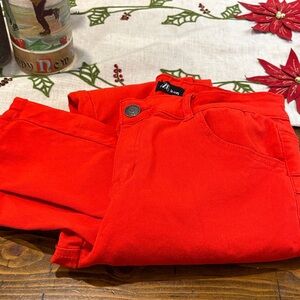 Women's Red Skinny Jeans